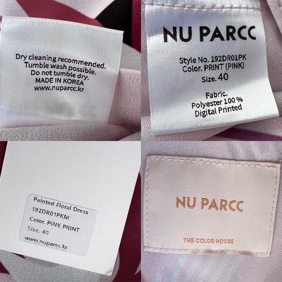 NWT NU PARCC The Color House Pink Floral Shirt Dress with Pockets Size 6 / Small - Picture 9 of 16